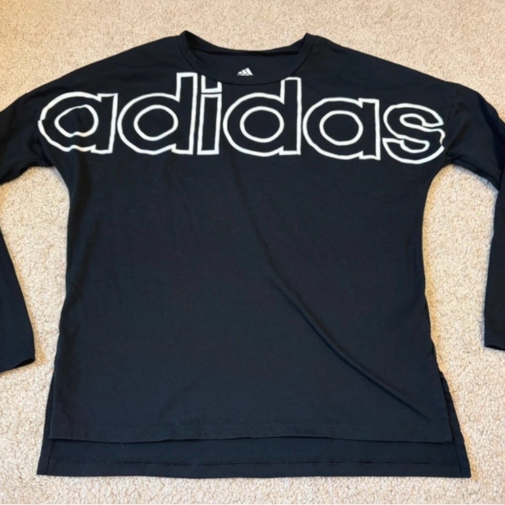 Adidas Black Crew Neck Shirt